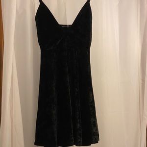 Boohoo velvet mini dress